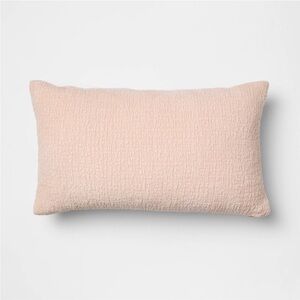 STUDIO MCGEE NWT lumbar velvet textured pillow -peach